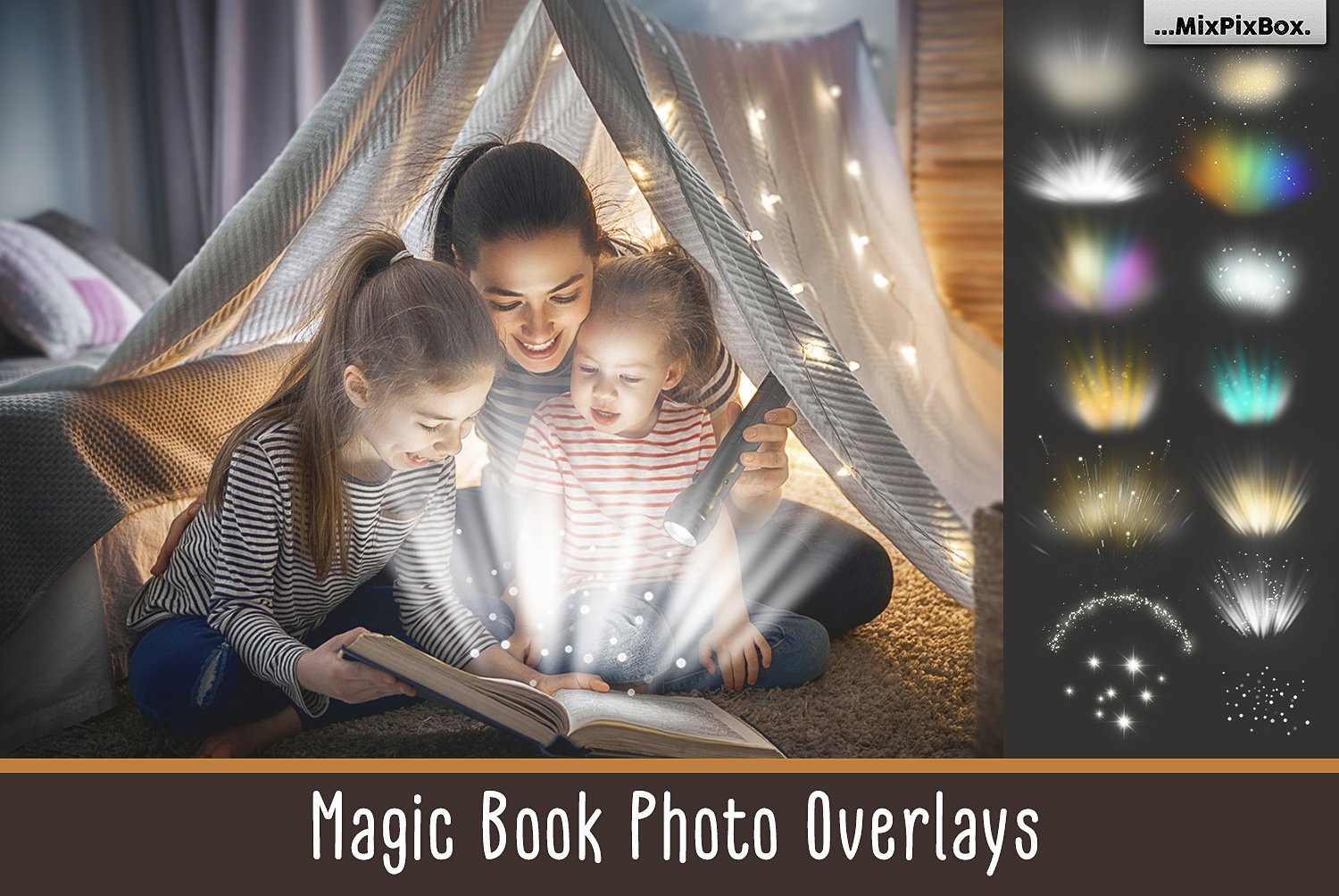 Magic Book Light Photo Overlayscover image.