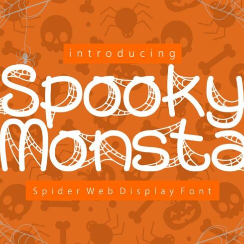 Spooky Monsta - Spider Web Font cover image.