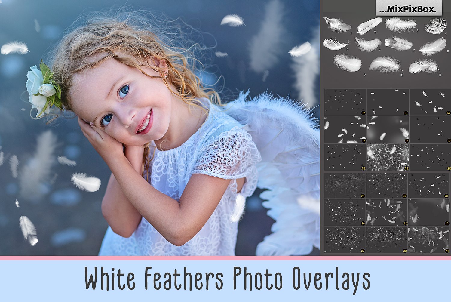 White Feathers Overlayscover image.