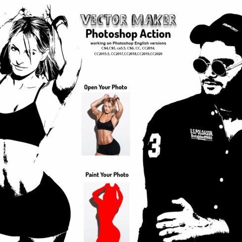 Vector Maker Photoshop Actioncover image.