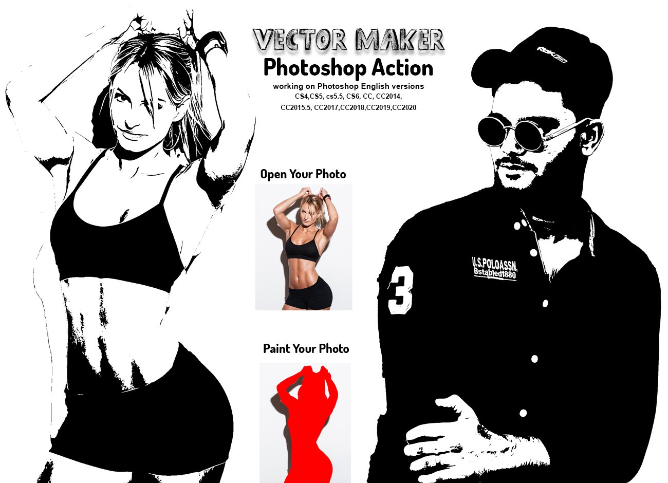 Vector Maker Photoshop Actioncover image.