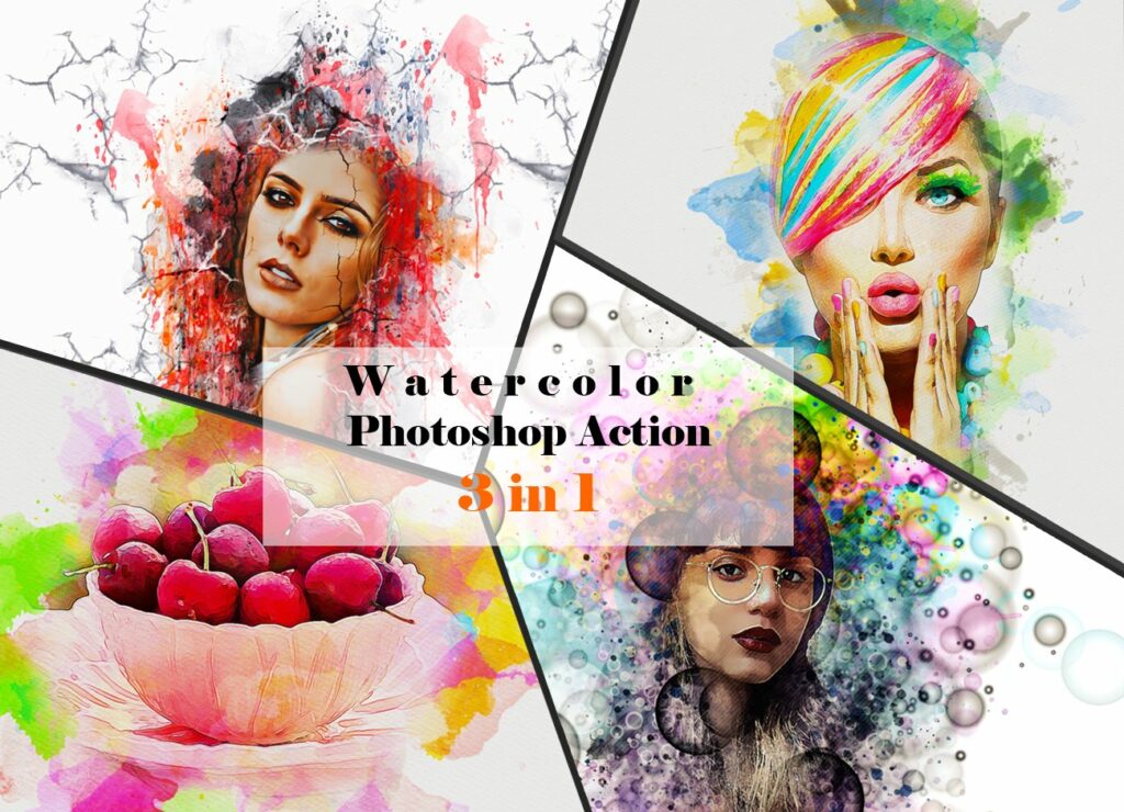 Watercolor Photoshop Action – MasterBundles