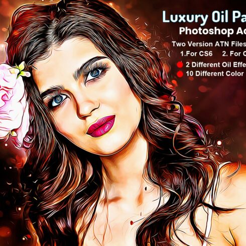 Luxury Oil Painting Photoshop Actioncover image.