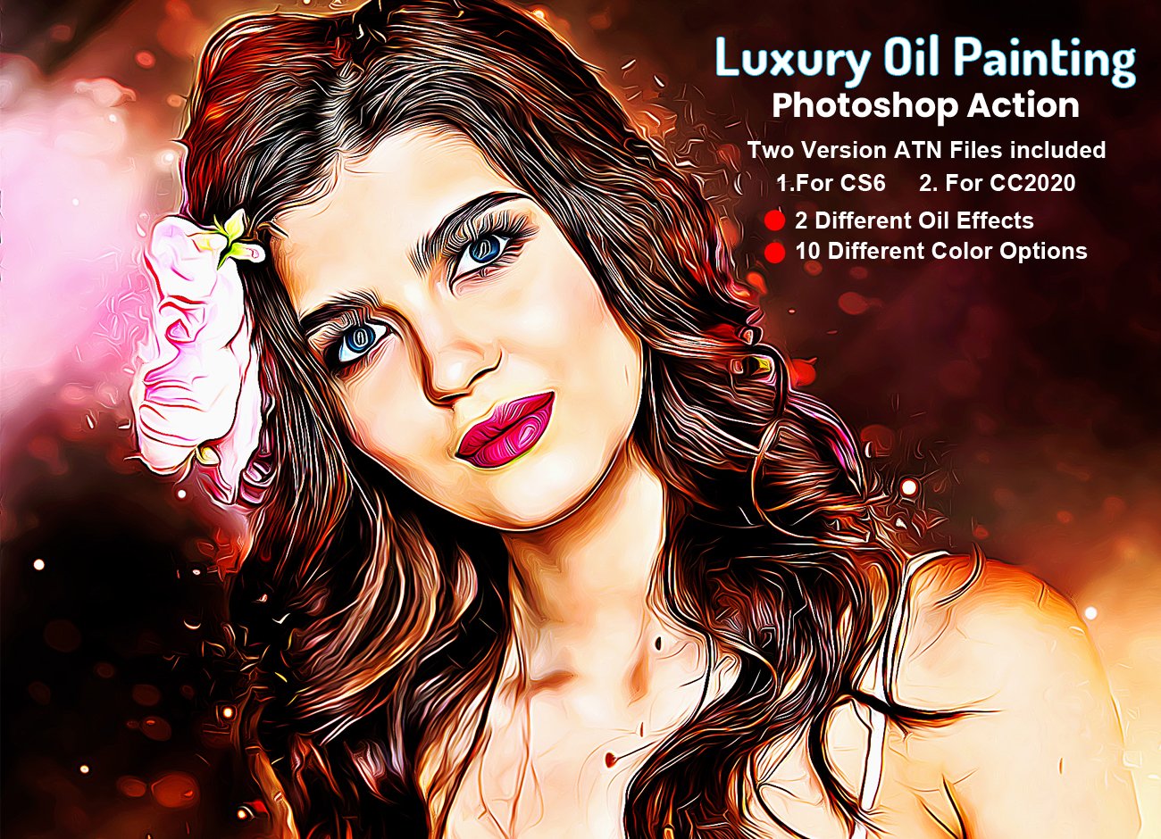 Luxury Oil Painting Photoshop Actioncover image.