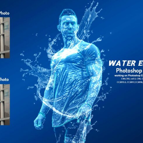 Water Effect Photoshop Actioncover image.
