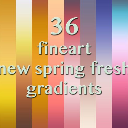36 Spring Fresh fineart Gradientscover image.