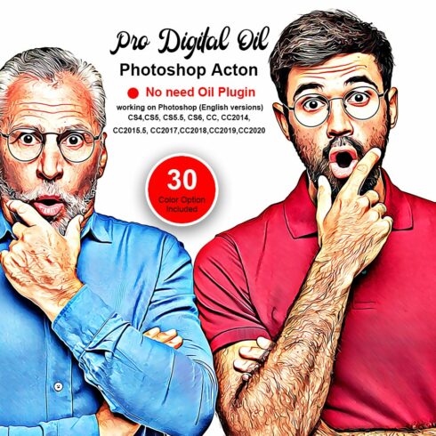 Pro Digital Oil Photoshop Actioncover image.