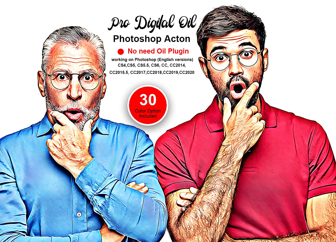 Pro Digital Oil Photoshop Actioncover image.