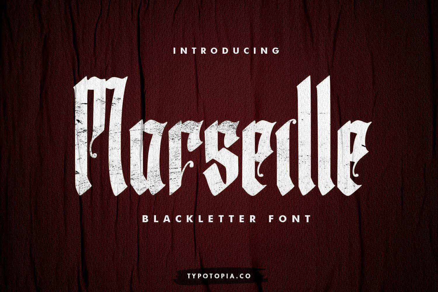 Marseille - Blackletter Typeface cover image.