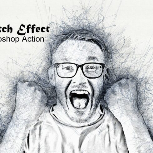 Sketch Effect Photoshop Actioncover image.