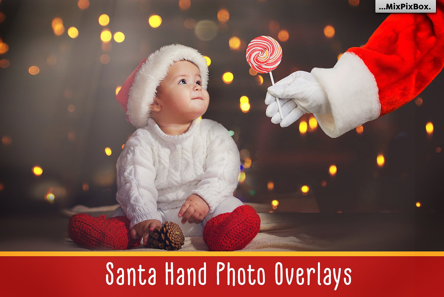 Santa Hand - PNG overlayscover image.