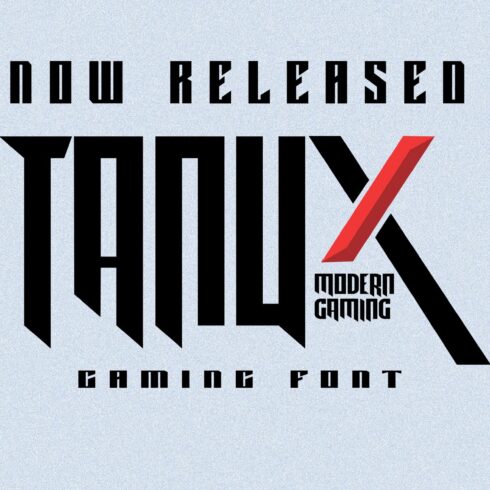 Tanux - Gaming Font cover image.