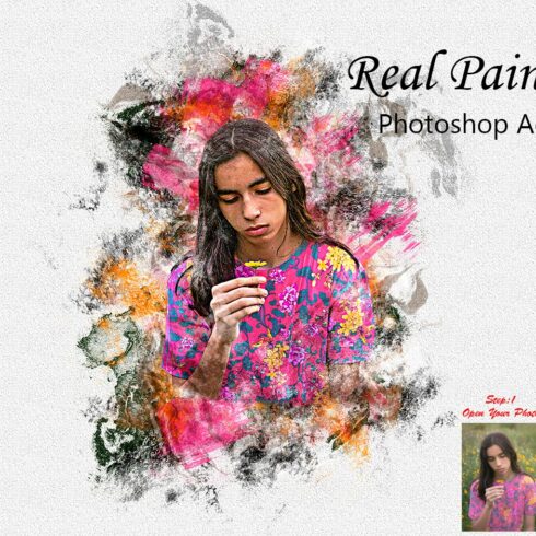 Real Painting Photoshop Actioncover image.