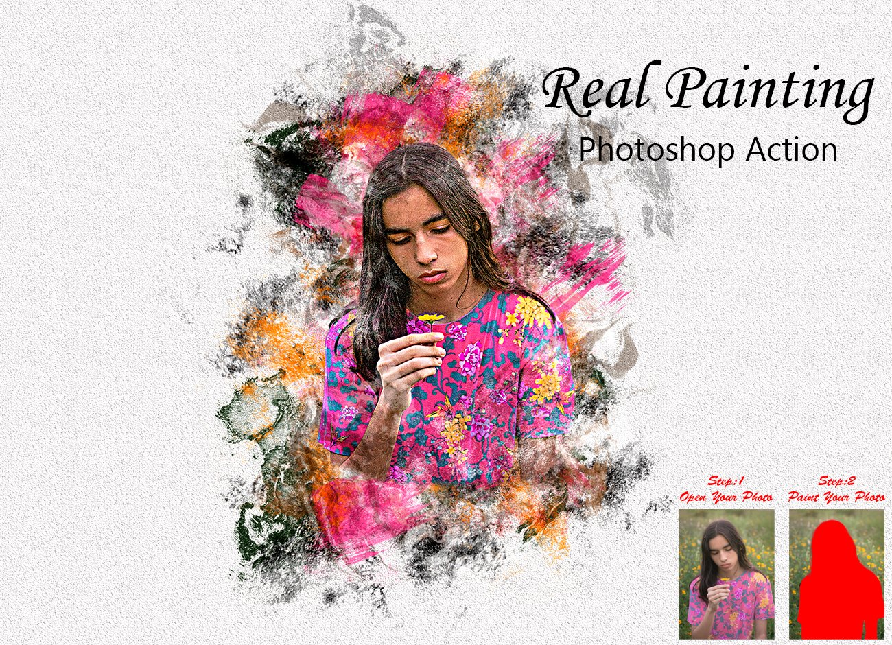 Real Painting Photoshop Actioncover image.