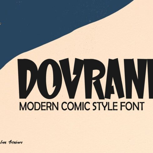 Dovrank - Modern Comic Fontcover image.