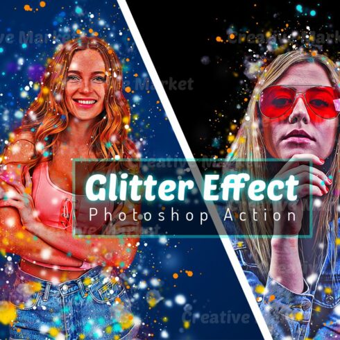Glitter Effect Photoshop Actioncover image.