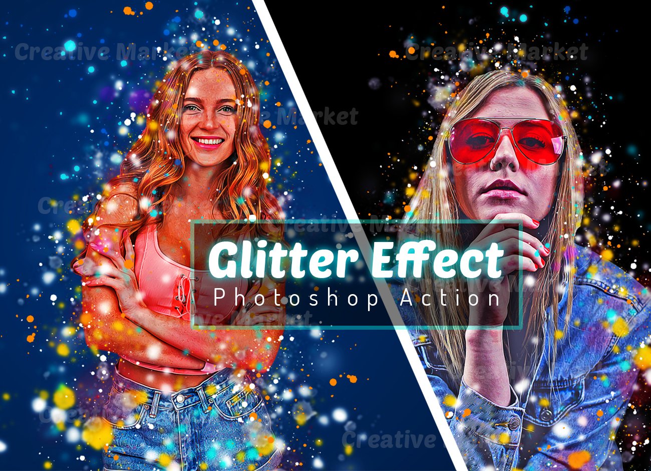 Glitter Effect Photoshop Actioncover image.