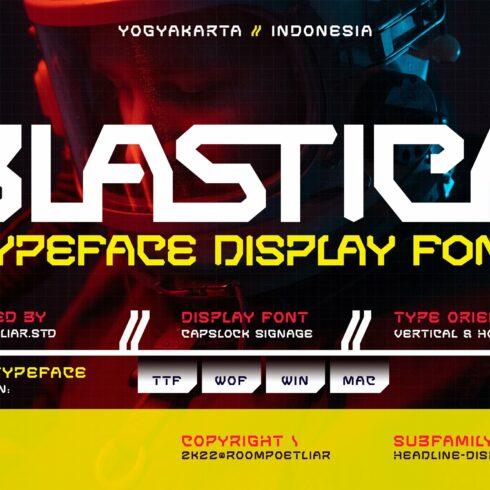 Blastica Display Font cover image.