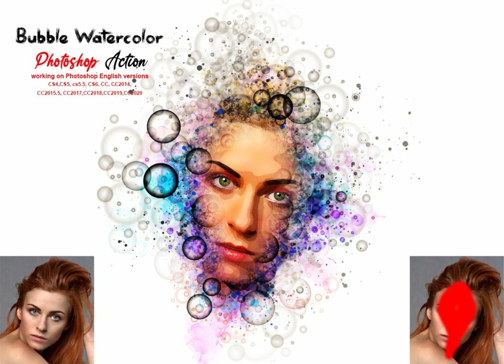 Watercolor Photoshop Action – MasterBundles