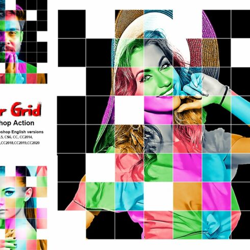 Color Grid Photoshop Actioncover image.