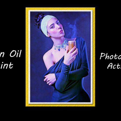 Clean Oil Paint Photoshop Actioncover image.