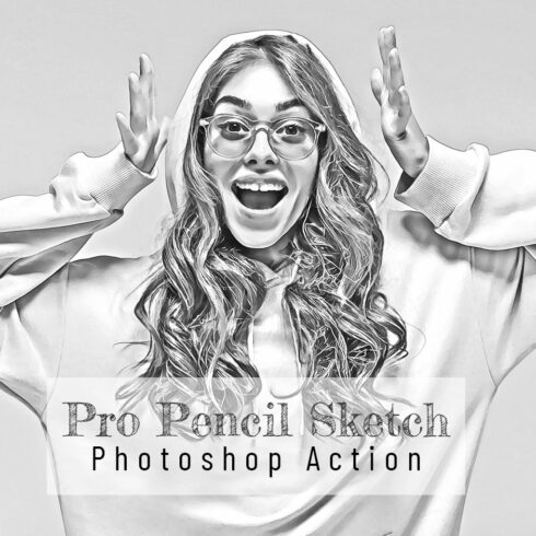 Pro Pencil Sketch Photoshop Actioncover image.