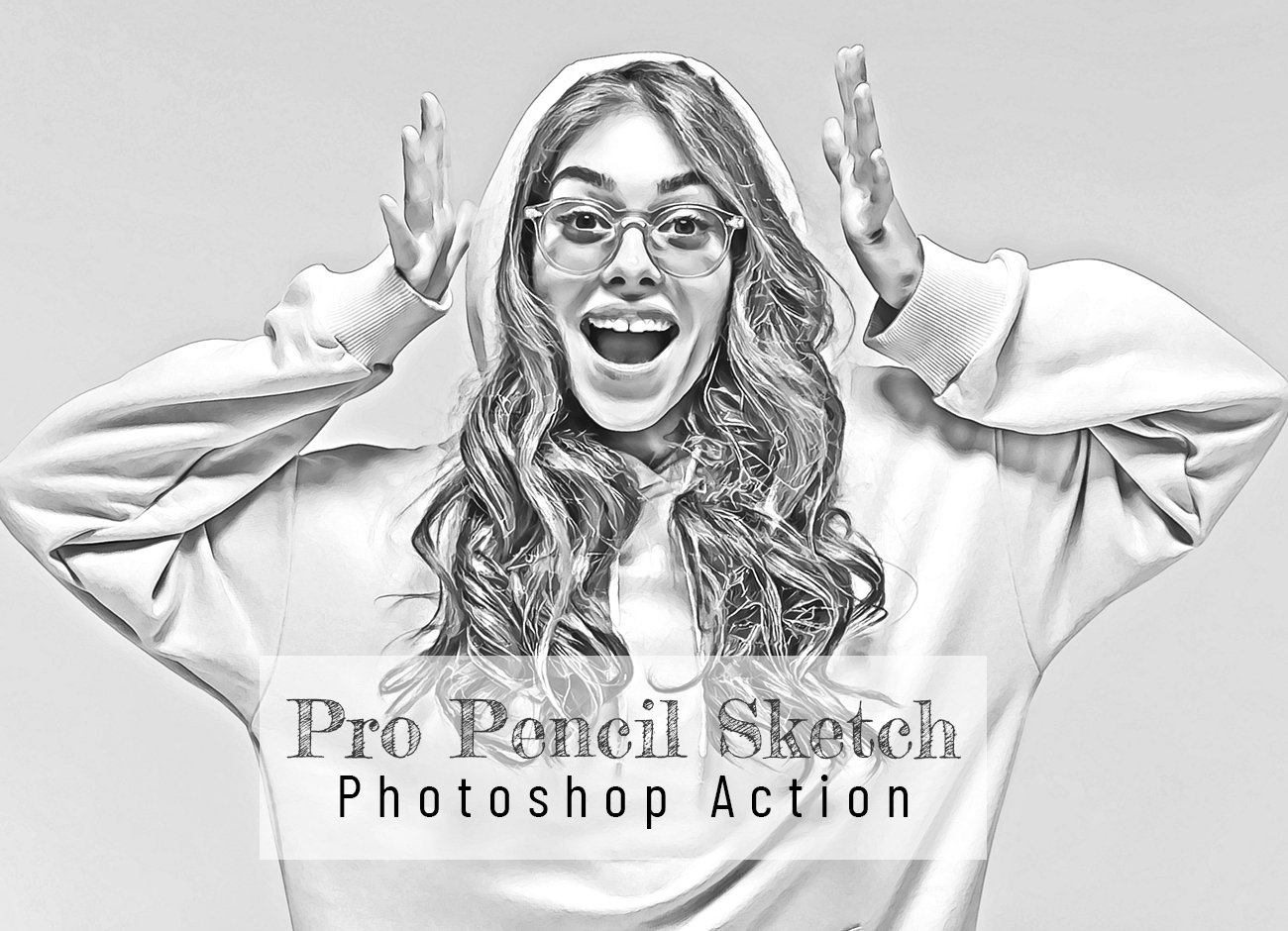 Pro Pencil Sketch Photoshop Actioncover image.