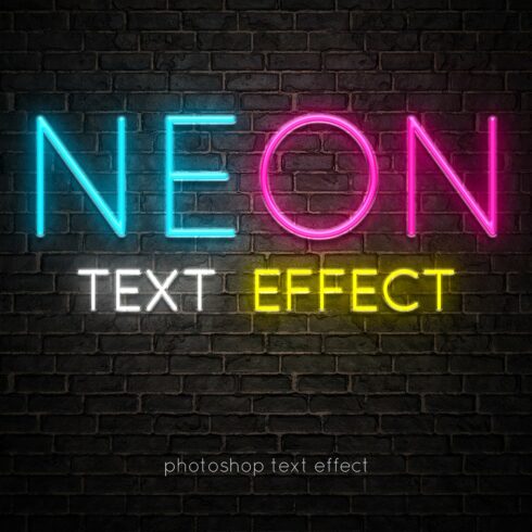 Neon text effectcover image.