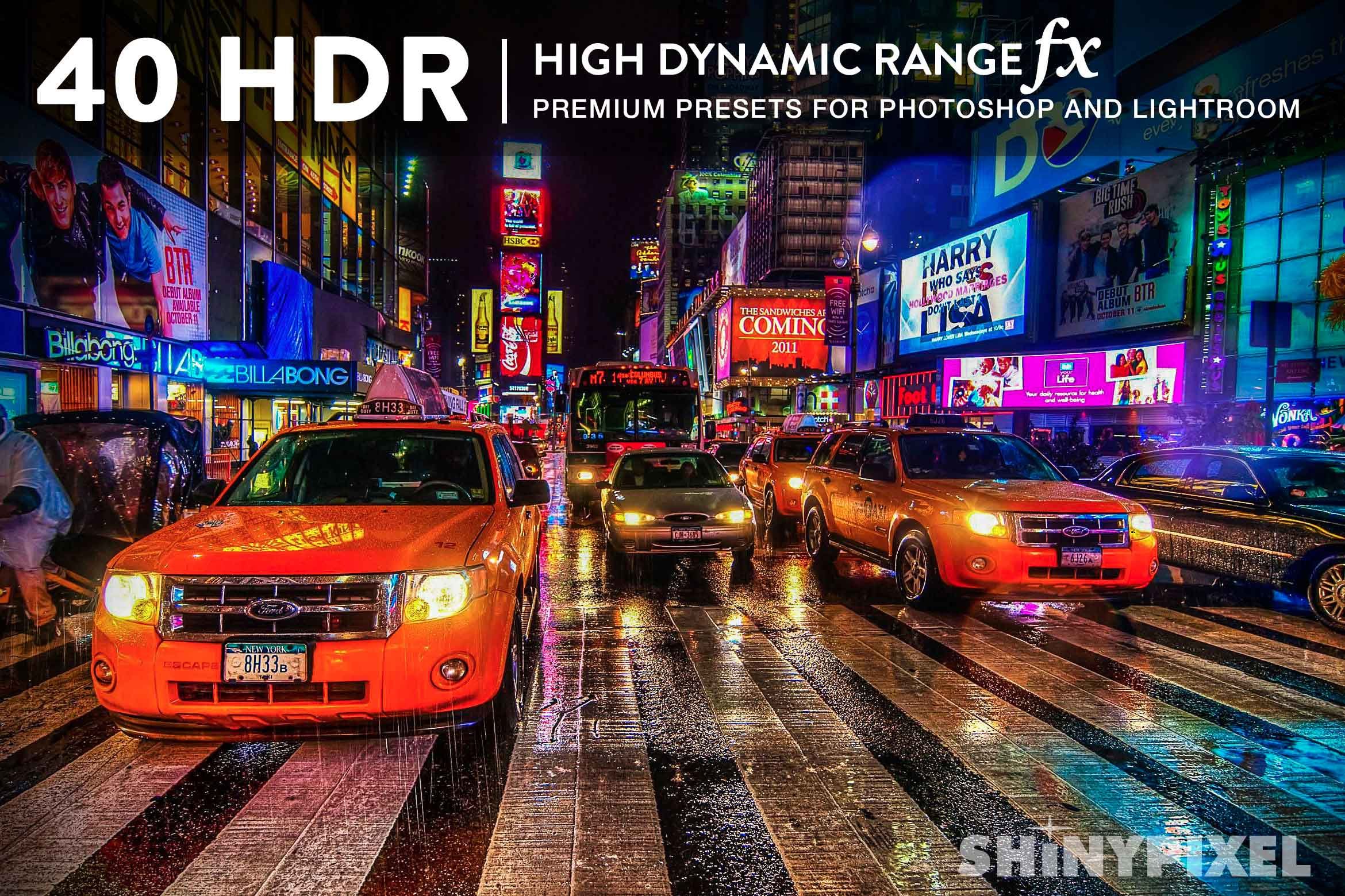 40 HDR Premium Presets for Ps and Lrcover image.