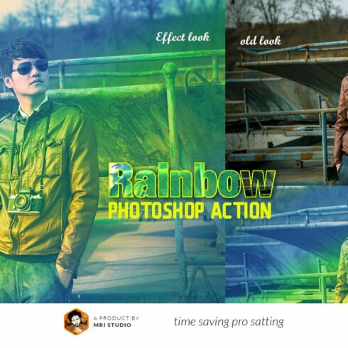 Rainbow Photoshop Actioncover image.