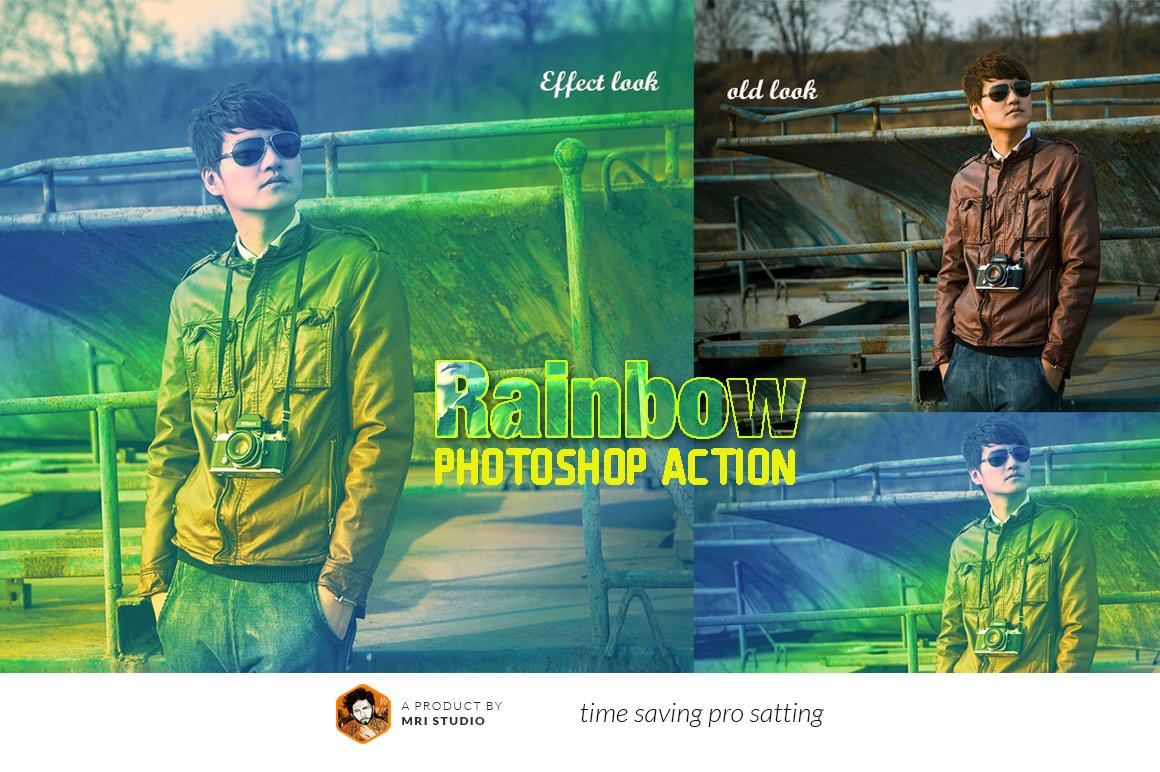 Rainbow Photoshop Actioncover image.