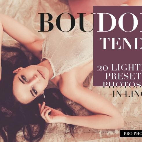 Boudoir Tender Lightroom Presetscover image.