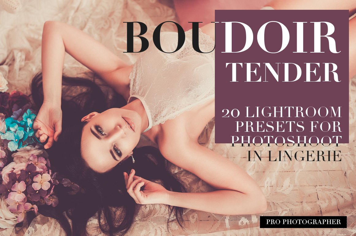 Boudoir Tender Lightroom Presetscover image.