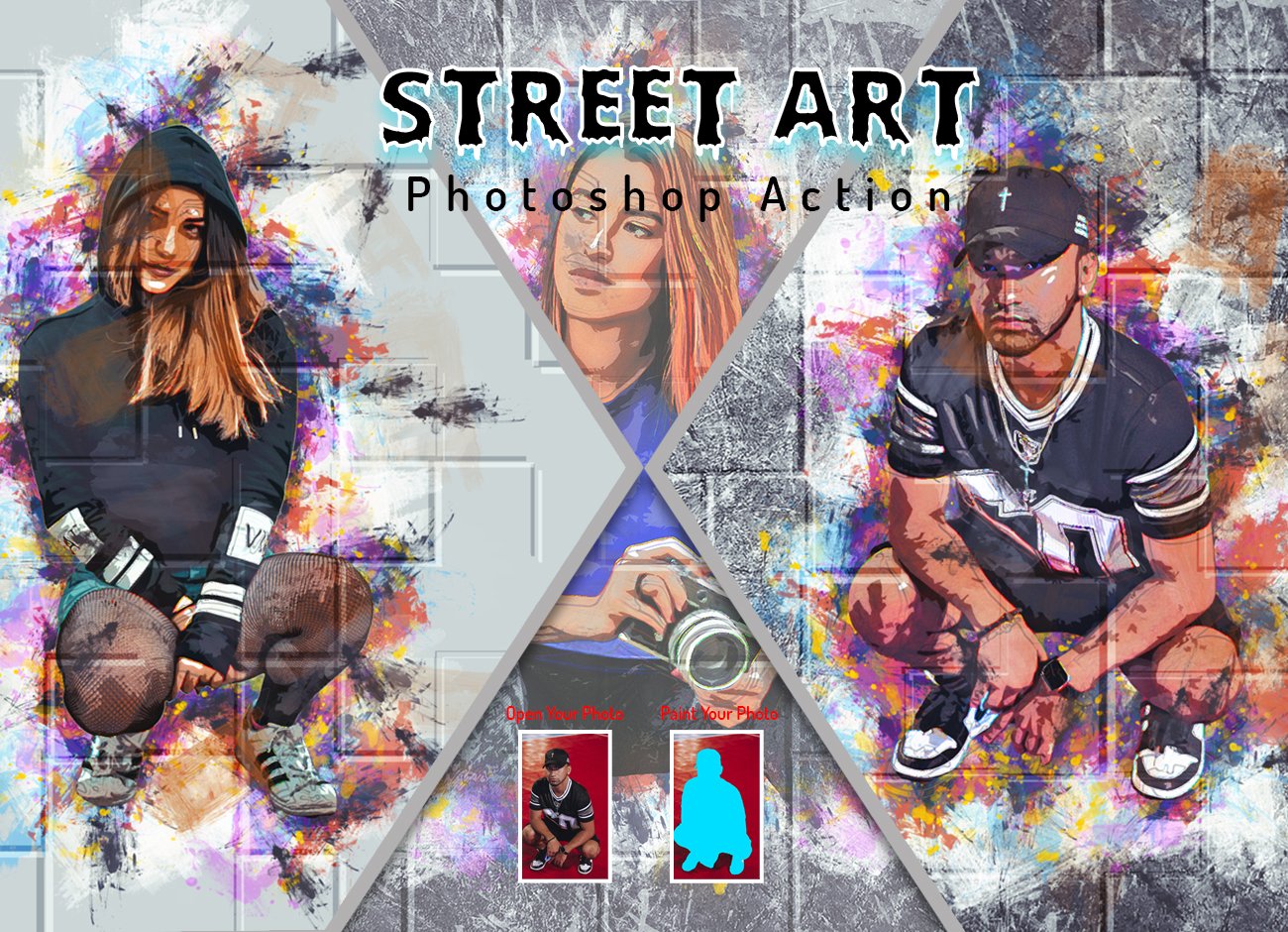Street Art Photoshop Actioncover image.