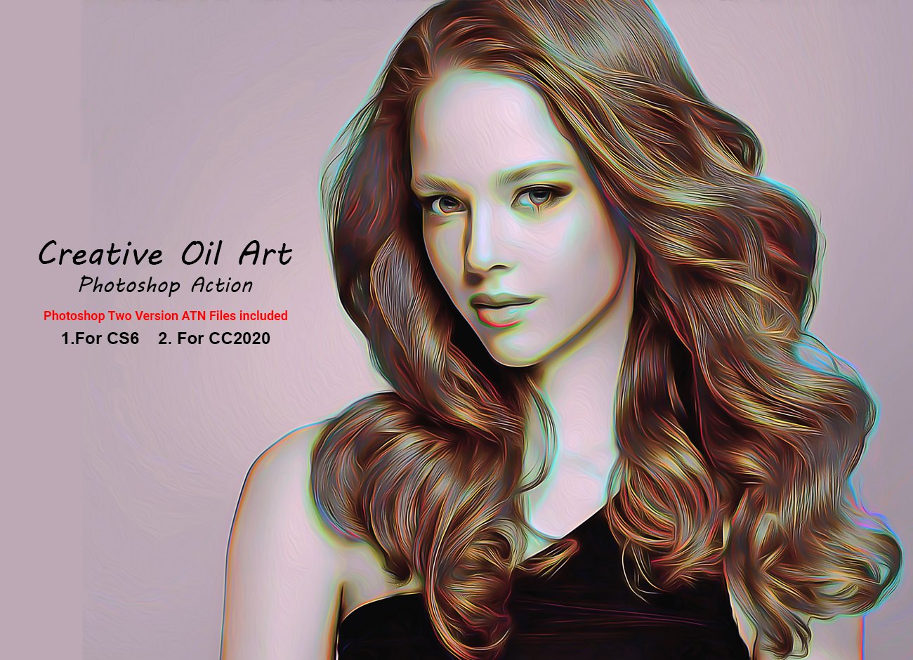 Creative Oil Art Photoshop Actioncover image.