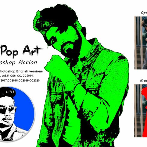 Pro Pop Art Photoshop Actioncover image.