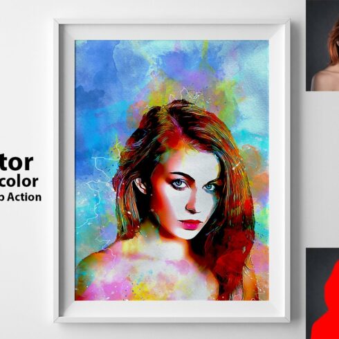 Vector Watercolor Photoshop Actioncover image.