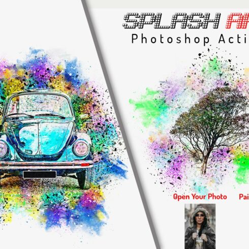 Splash Art Photoshop Actioncover image.