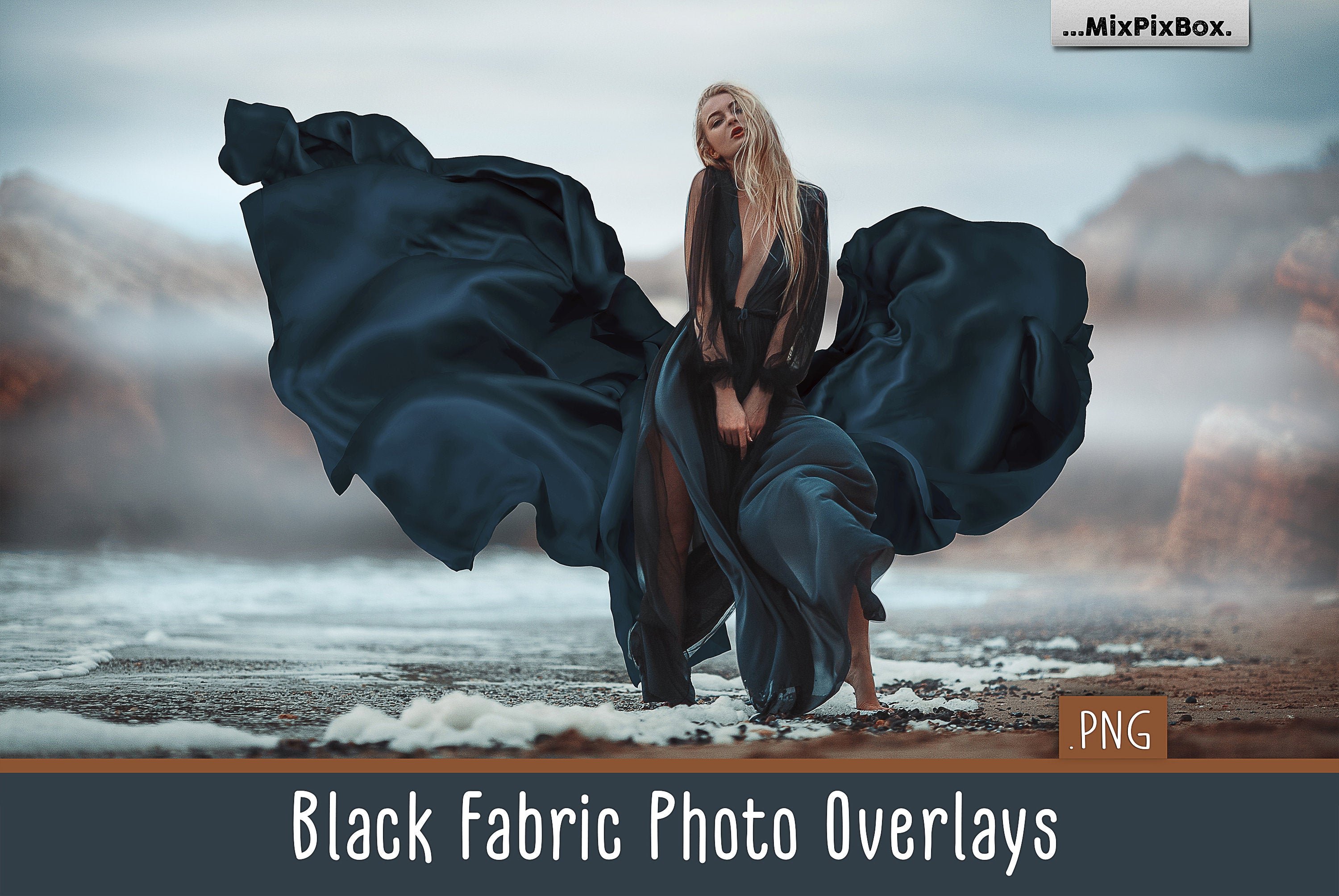 Black Fabric Photo Overlayscover image.