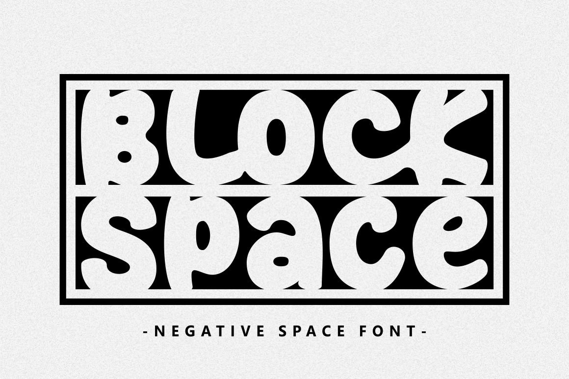 Block Space - Negative Space Font cover image.