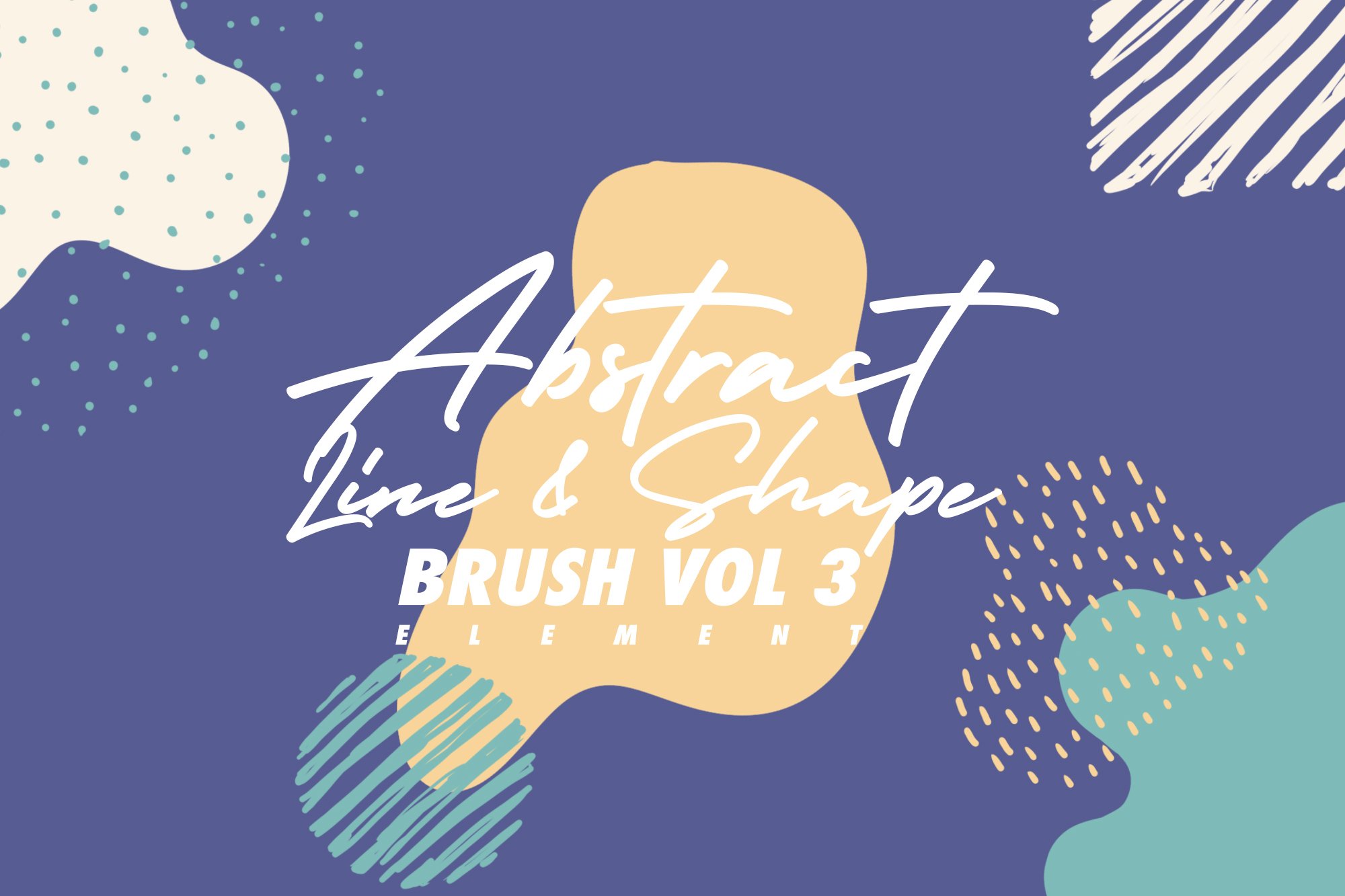 Abstract Line & Shape Brush Vol 3cover image.