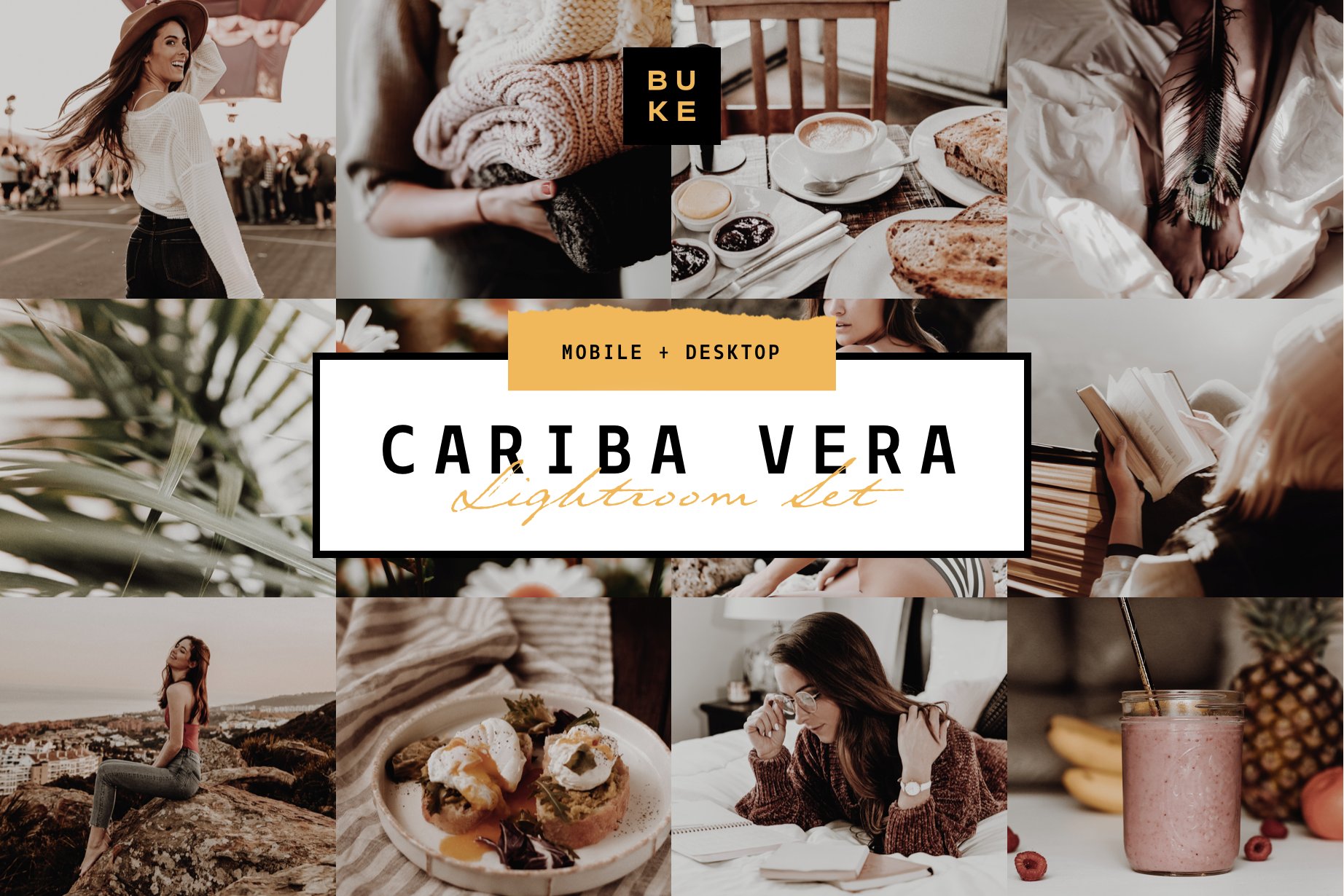 Cariba Vera Lightroom Preset Packcover image.