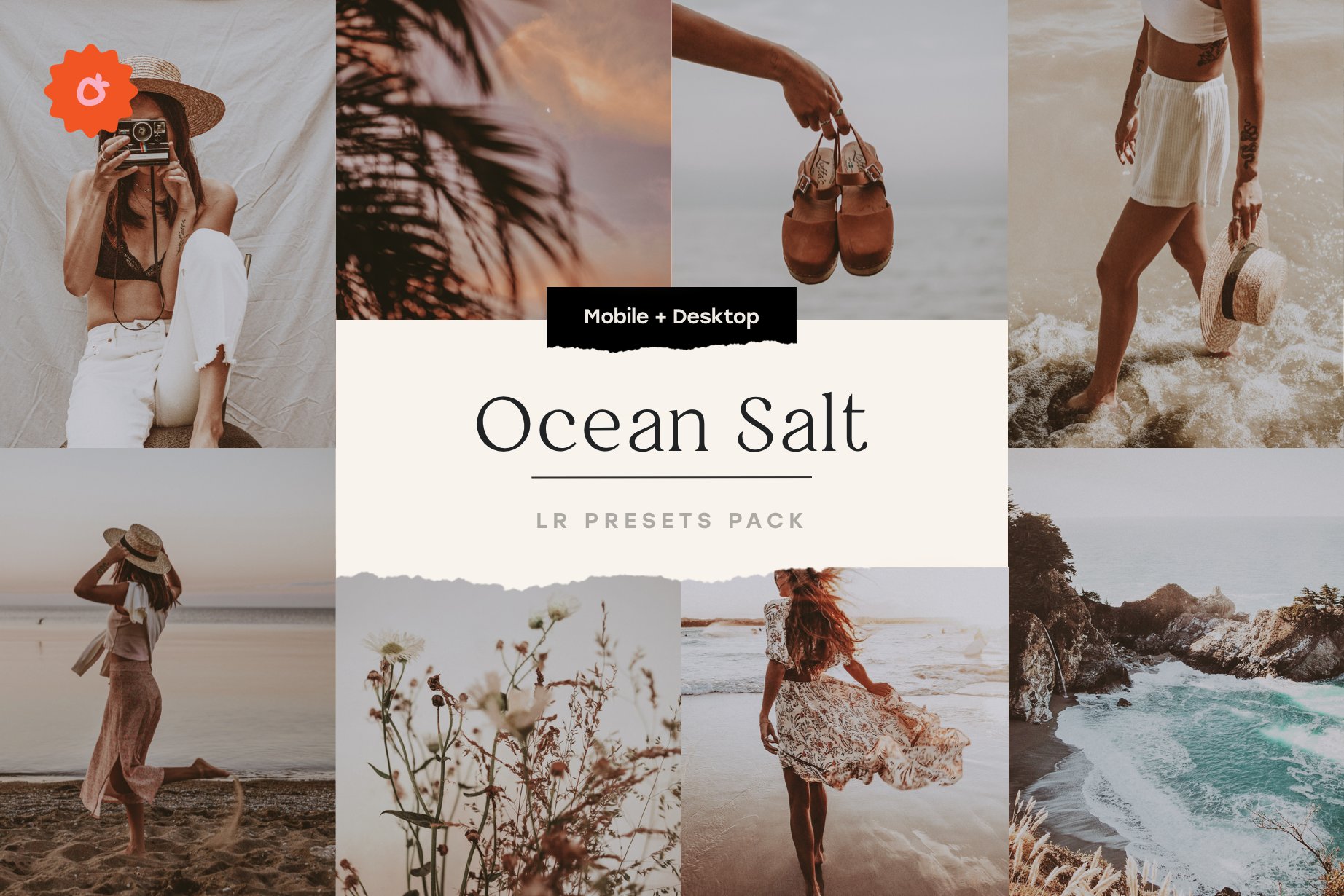 Ocean Salt – 6 Lightroom Preset Packcover image.