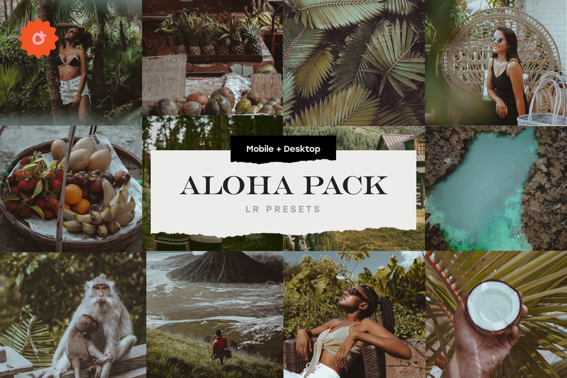 Aloha – 8 Lightroom Presets Packcover image.