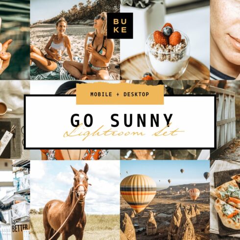 Go Sunny Lightroom Presetcover image.