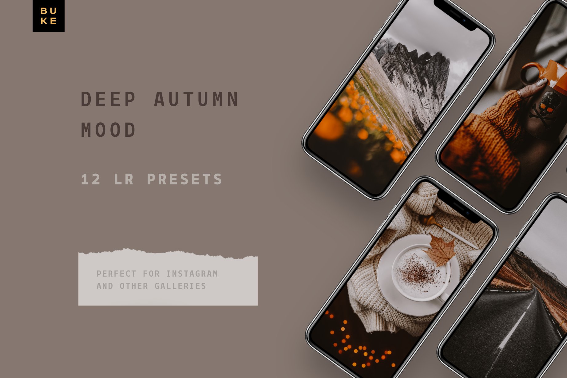 12 Deep Fall Lightroom Presets Packpreview image.