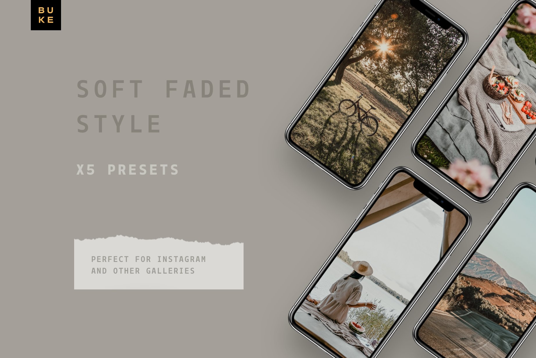 5 Tan Lightroom Presets Bundlepreview image.