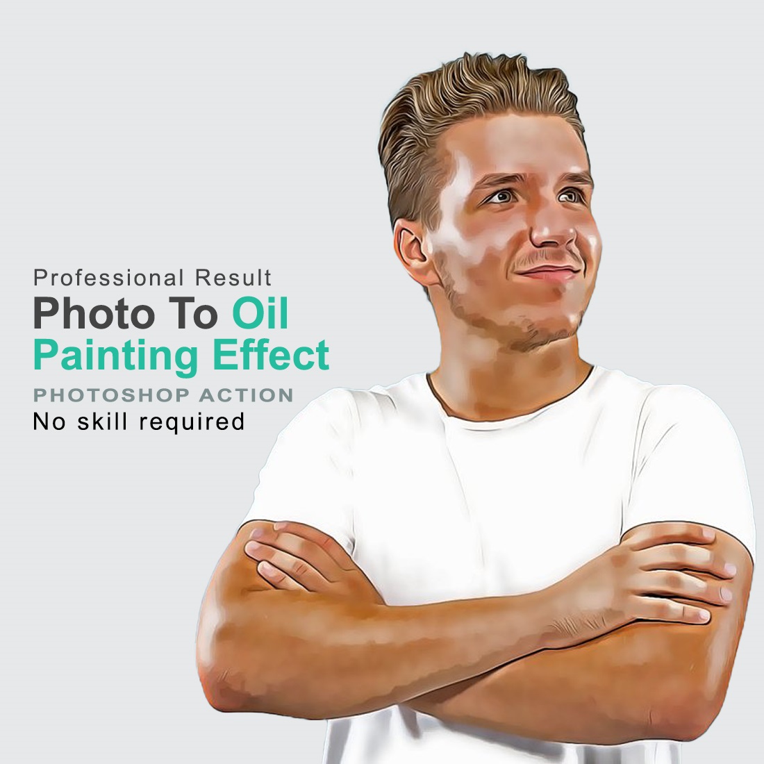 Photo to Oil Painting Effect preview image.