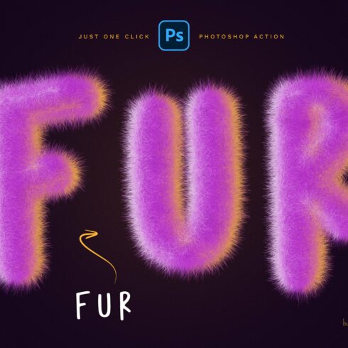 Fur Effect Photoshop Actioncover image.