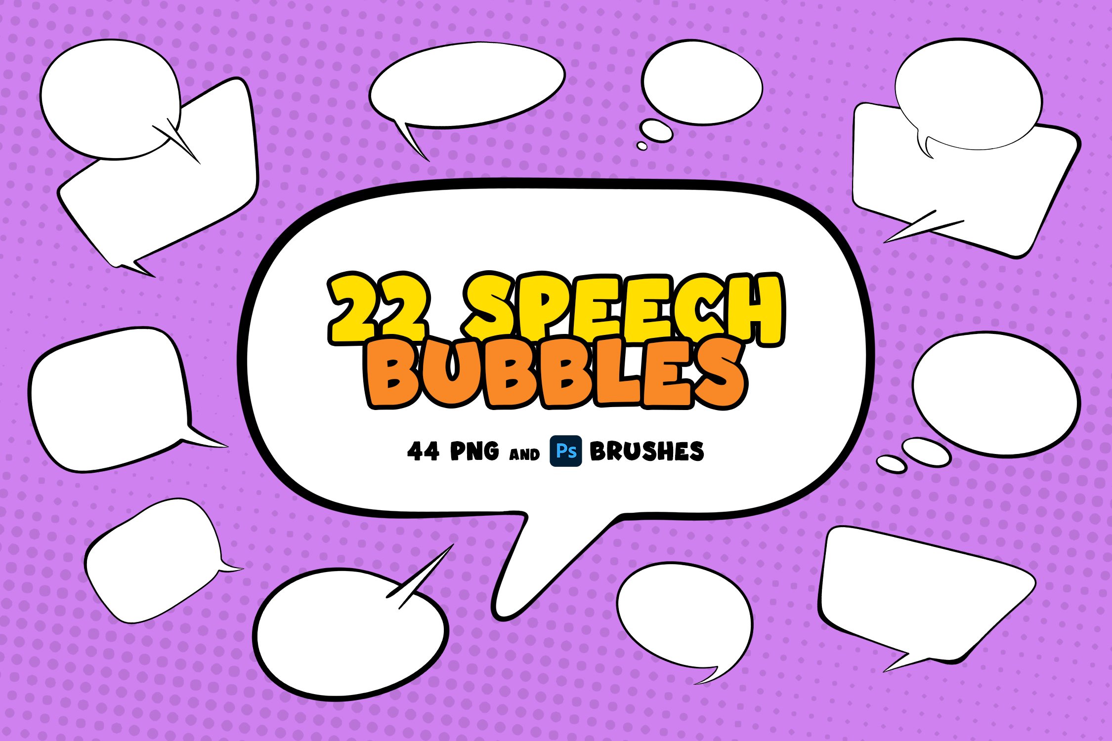 Hand Drawn Speech Bubblescover image.